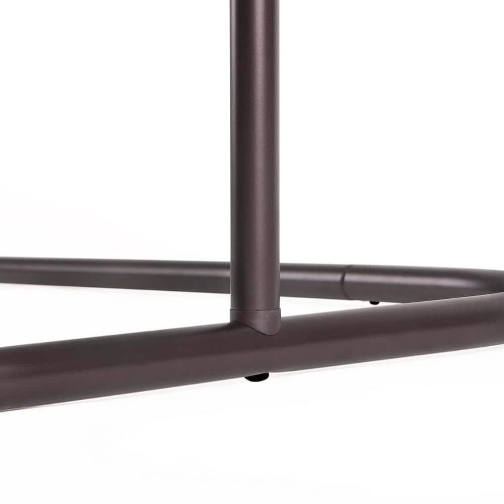 Utopia Alley Rustproof 54" L D-Shaped Fixed Shower Curtain Rod & Hook Set | Wayfair
