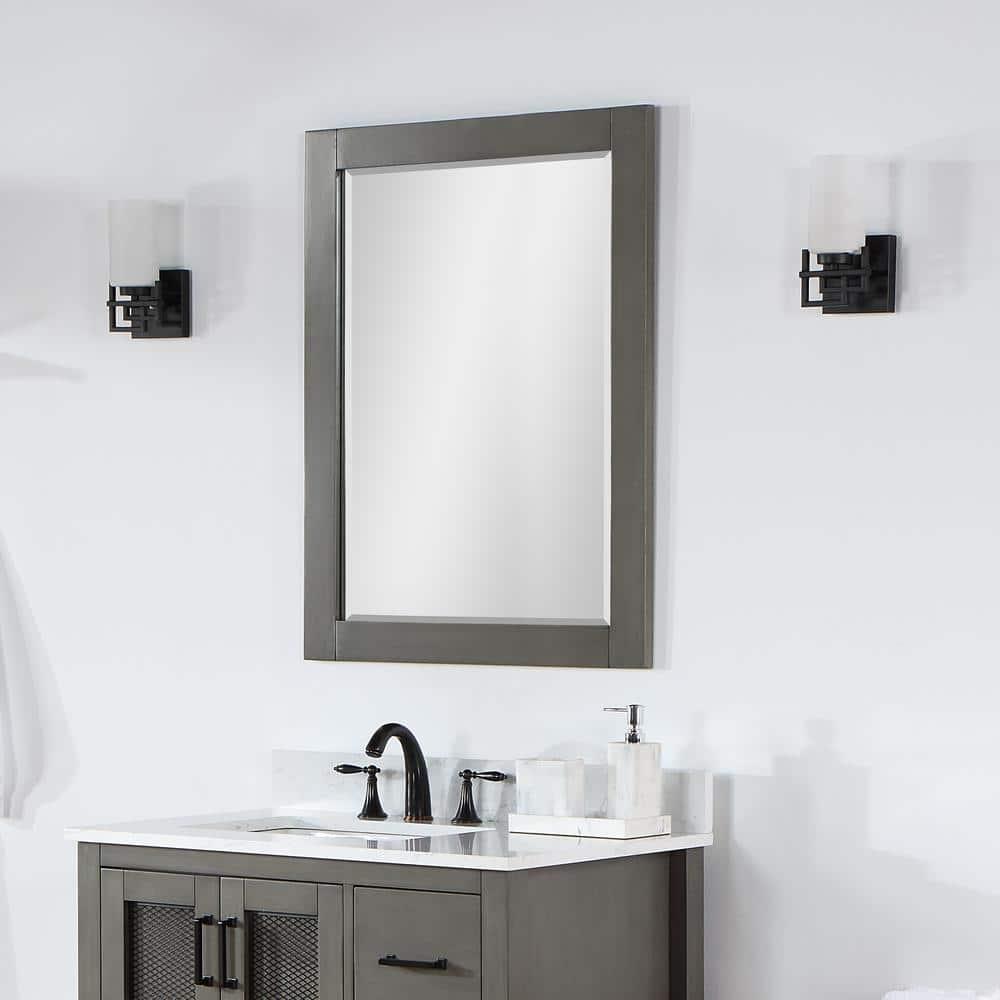 Ivy Wood Flat Wall Mirror