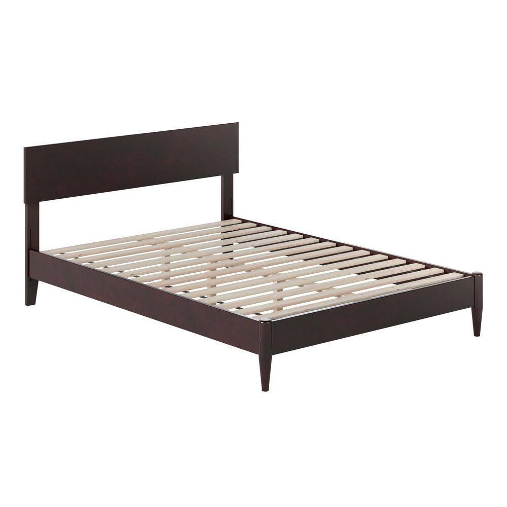 AFI Aria Full Modern Solid Wood Low Profile Platform Bed, Espresso
