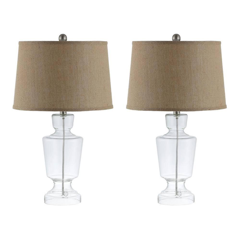 Amby Table Lamp (Set of 2) - 24 Inch Height - TBL4287 - Clear - Safavieh
