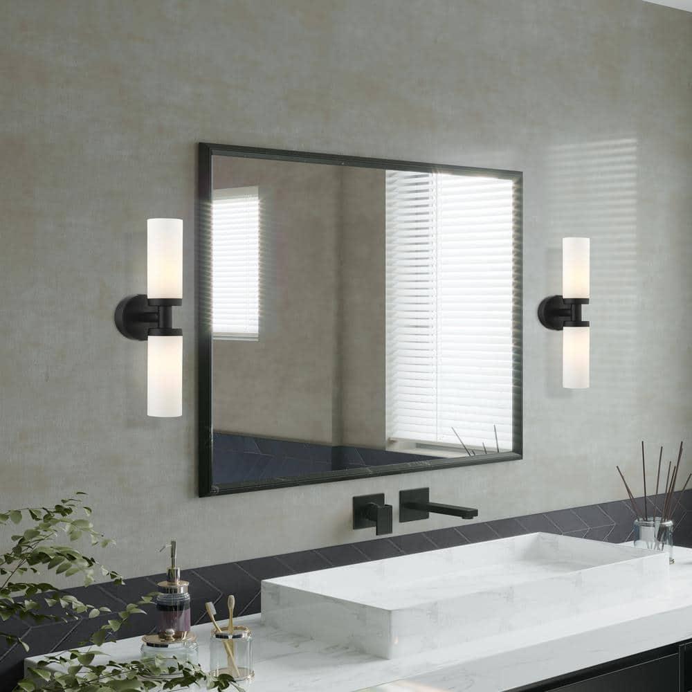 Livex Lighting Aero 2 - Light Vanity in  Black