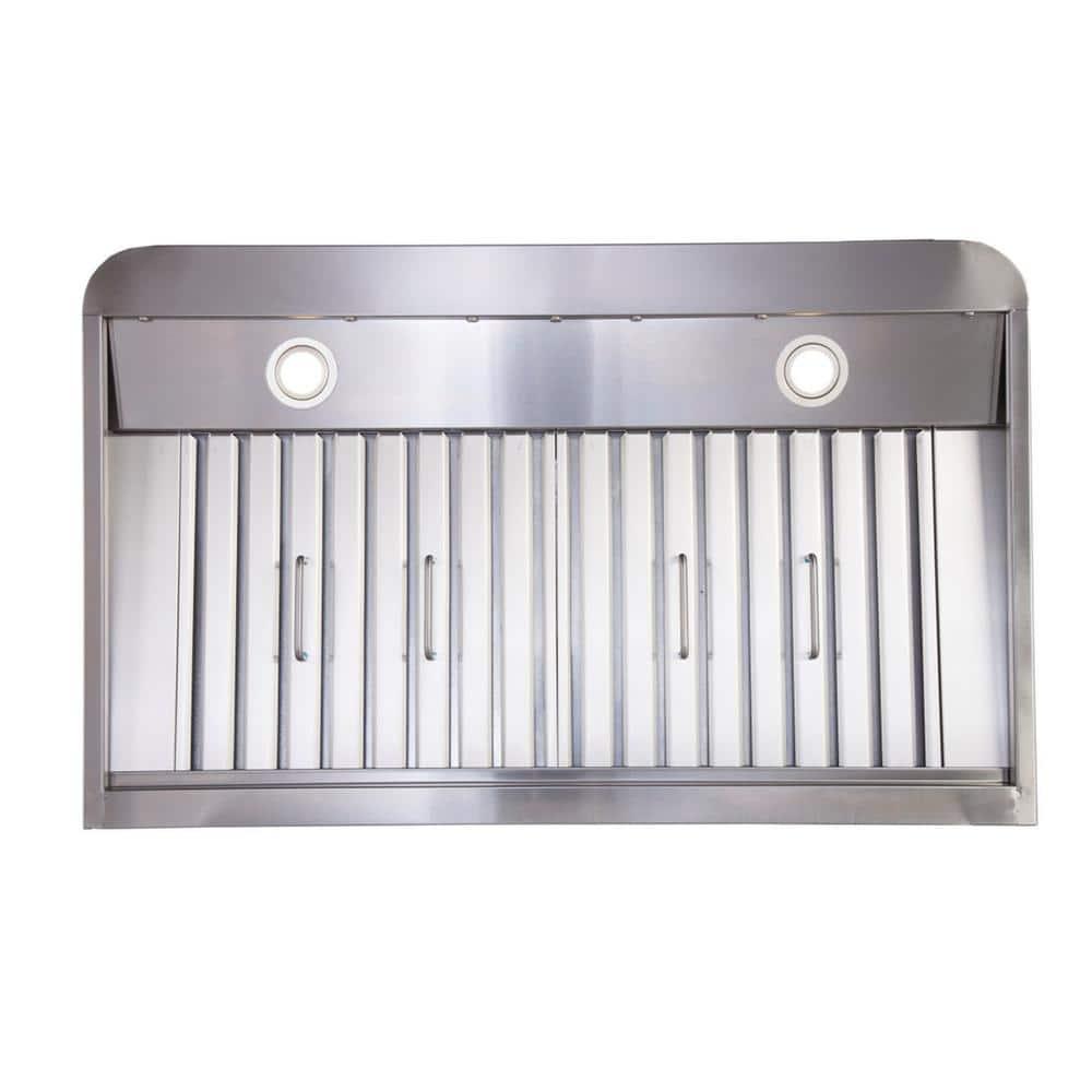 Kucht 36" Stainless Steel 900 CFM Ducted (Vented) Under Cabinet Range Hood with Baffle Filter