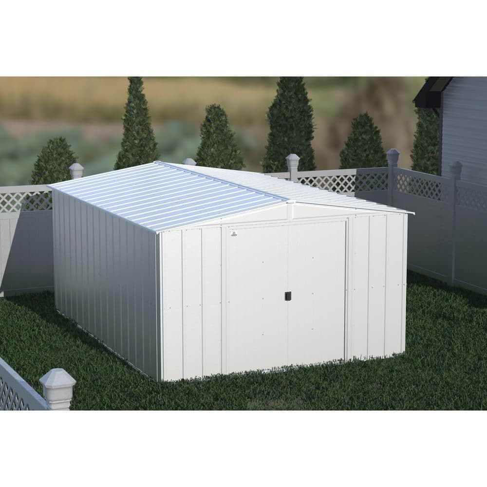 Arrow 10 ft. W x 13 ft. 5 in. D Steel Vertical Storage Shed