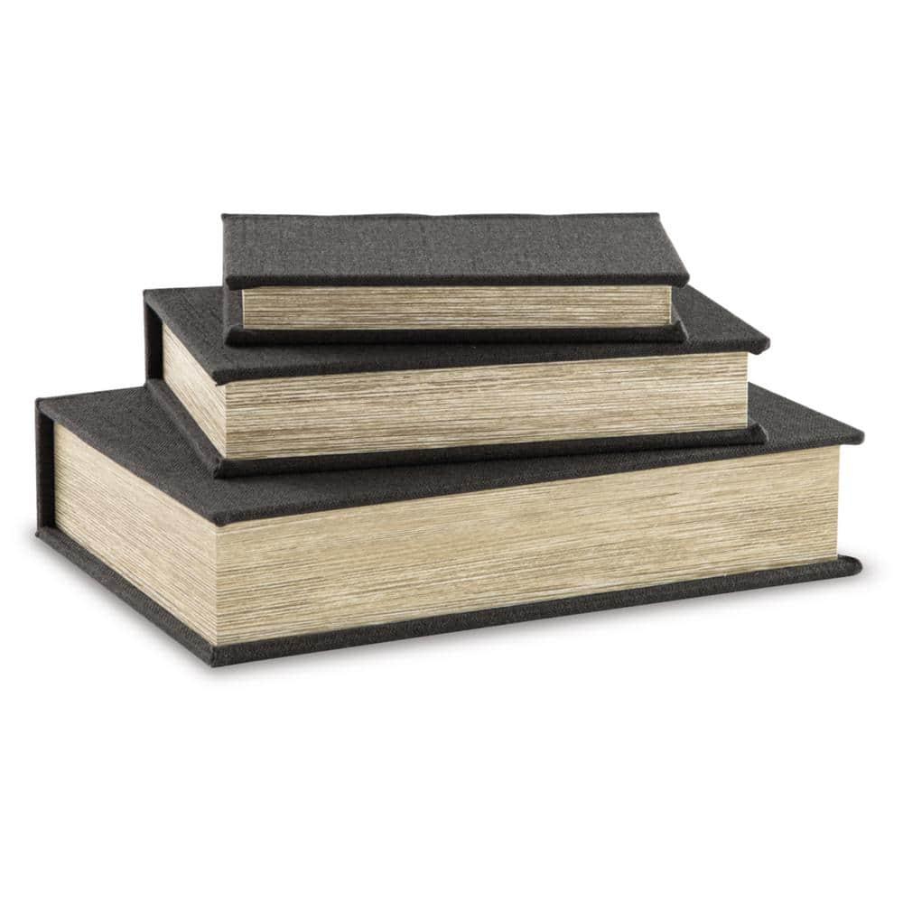Kepir 3 Piece Fabric Book Box Set