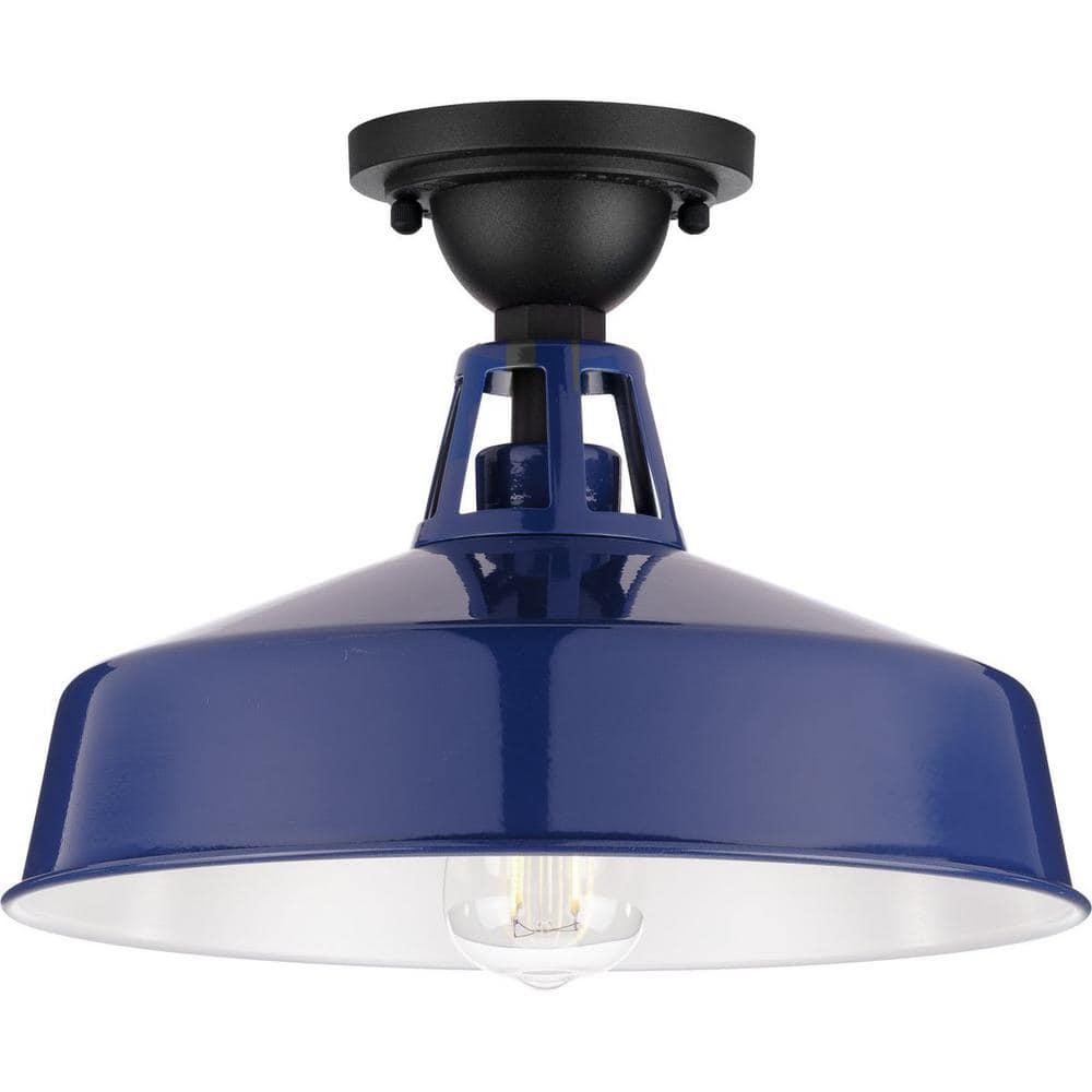 Progress Lighting - One Light Semi Flush Mount - Outdoor - Cedar Springs -