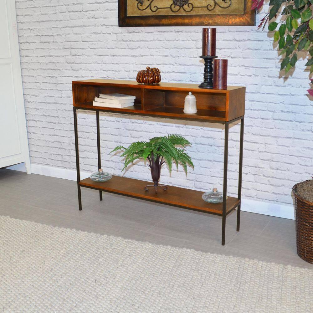 Carolina Living Halsey Console: Entryway/Sofa Table, 42" Narrow Design and Table
