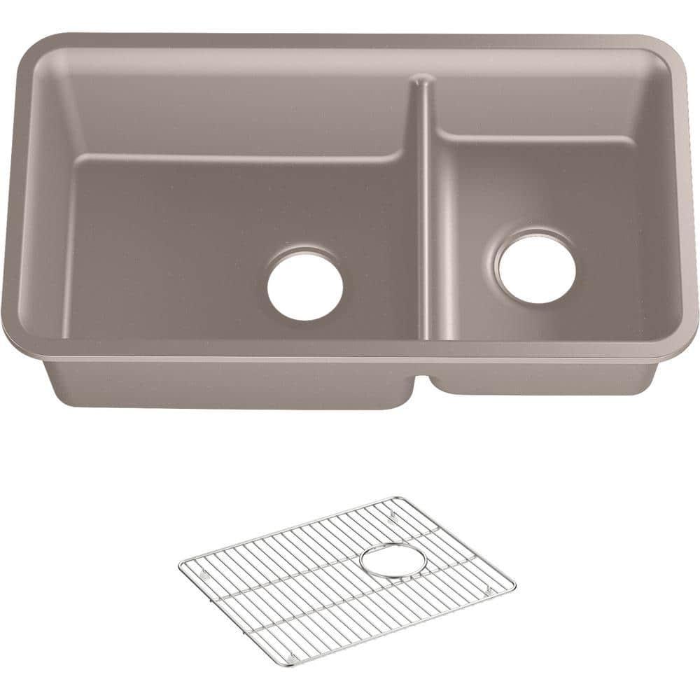 Cairn® 34" L x 18" W Double Basin Undermount with Accessories
