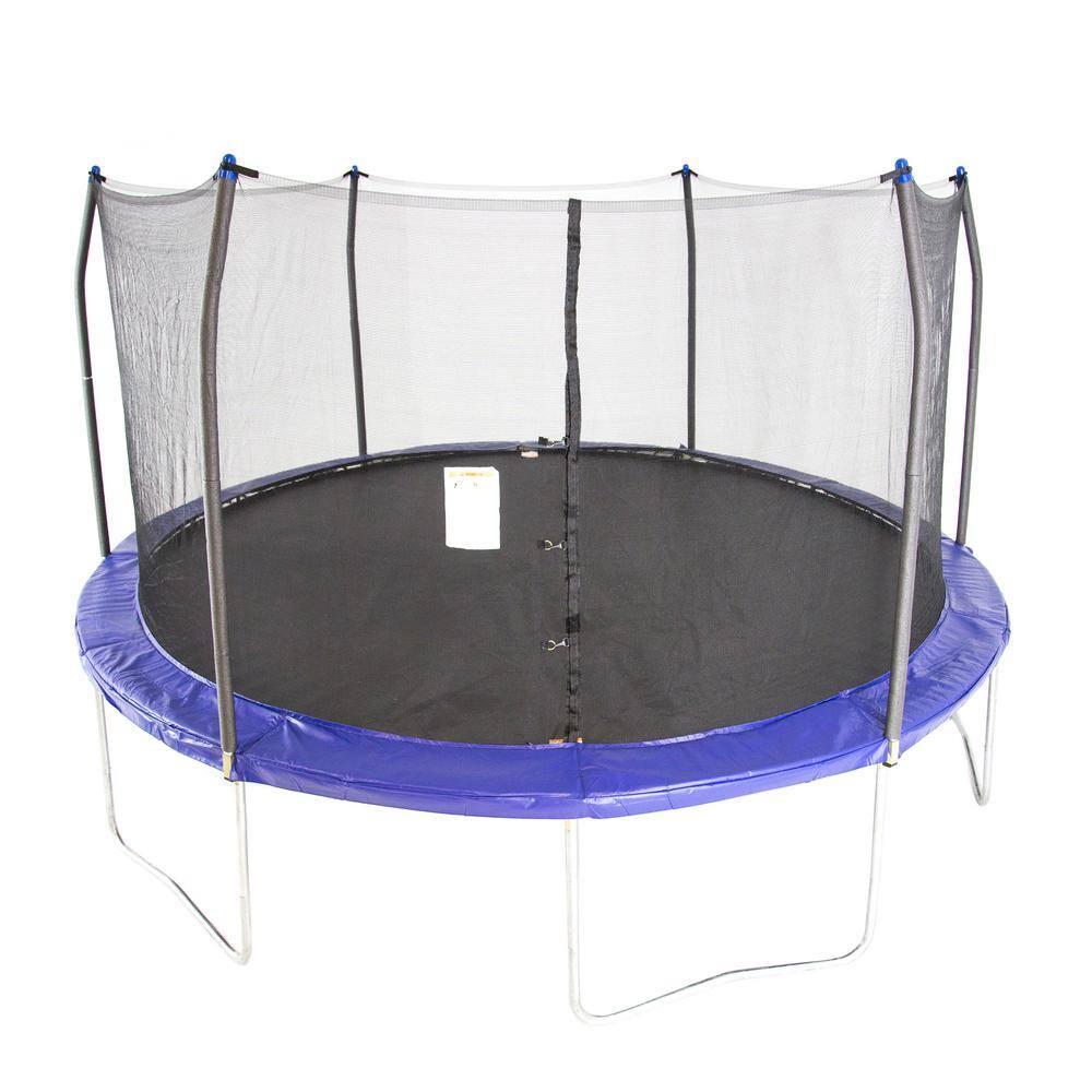 Skywalker Trampolines Skywalker Trampolines 15Ft Round Trampoline With Enclosure  Blue