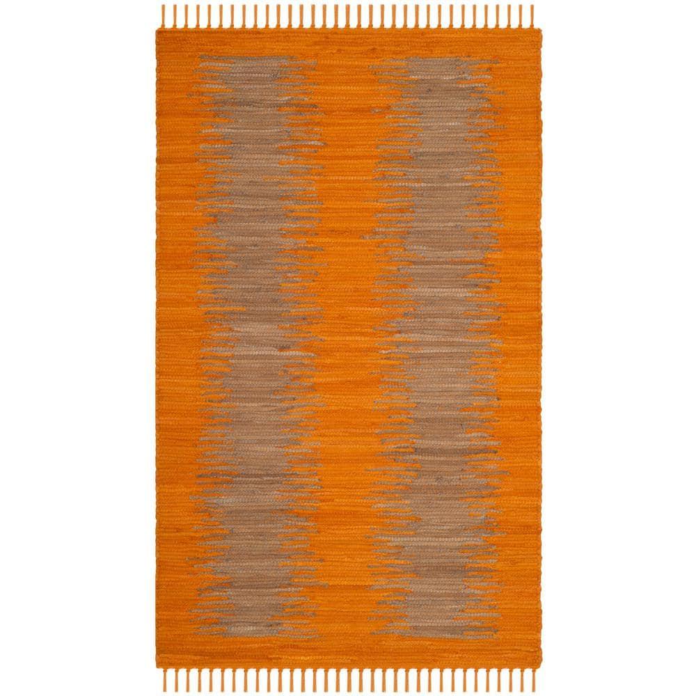 Montauk MTK718 Hand Woven Indoor Accent Rug - Orange - 3'x5' - Safavieh.