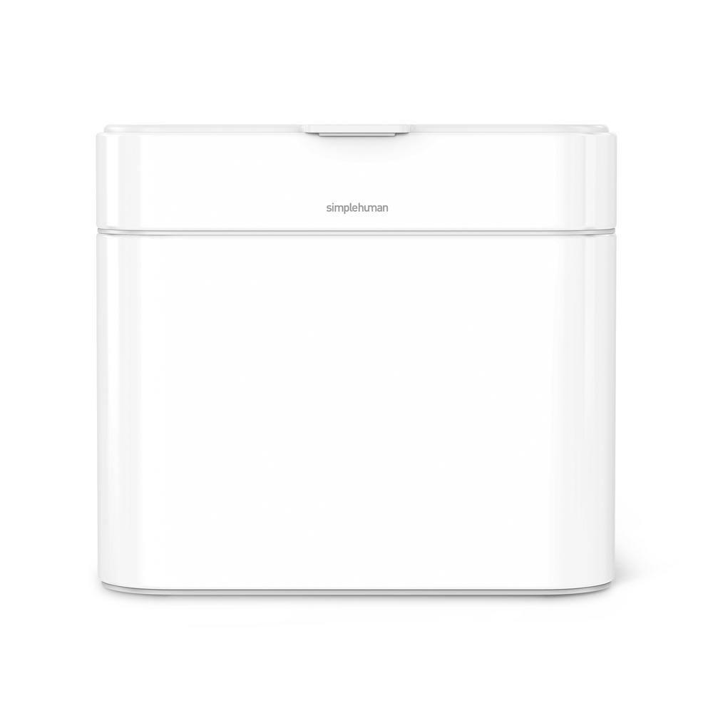 Simplehuman 4 Liter Compost Caddy, White Steel