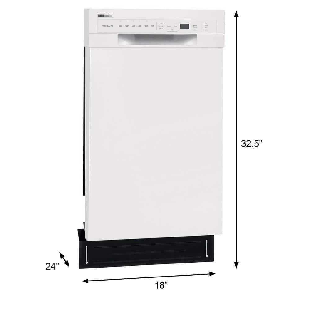 Frigidaire Frigidaire Series 18" 52 dBA Built-in Full Console Dishwasher with Cycle Status Indicators FFBD1831UW