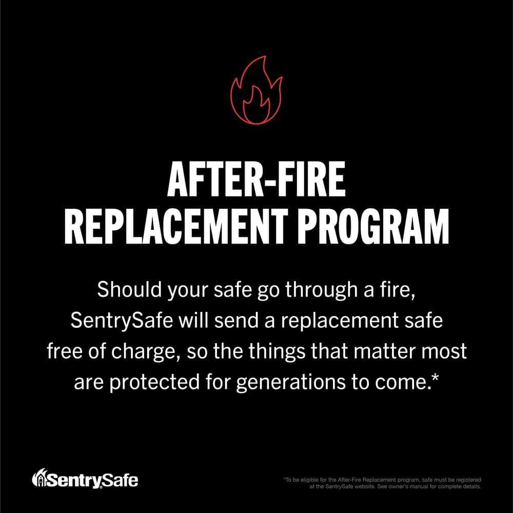 SentrySafe SFW123BTC Fire-Resistant and Water-Resistant Safe with Fingerprint Biometric Lock, 1.23 Cu. ft.