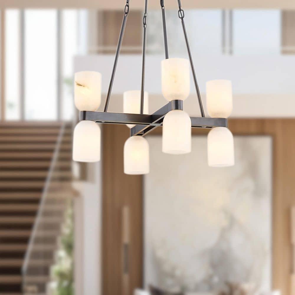 Alora Lighting Lucian 8 - Light Modern Linear Chandelier