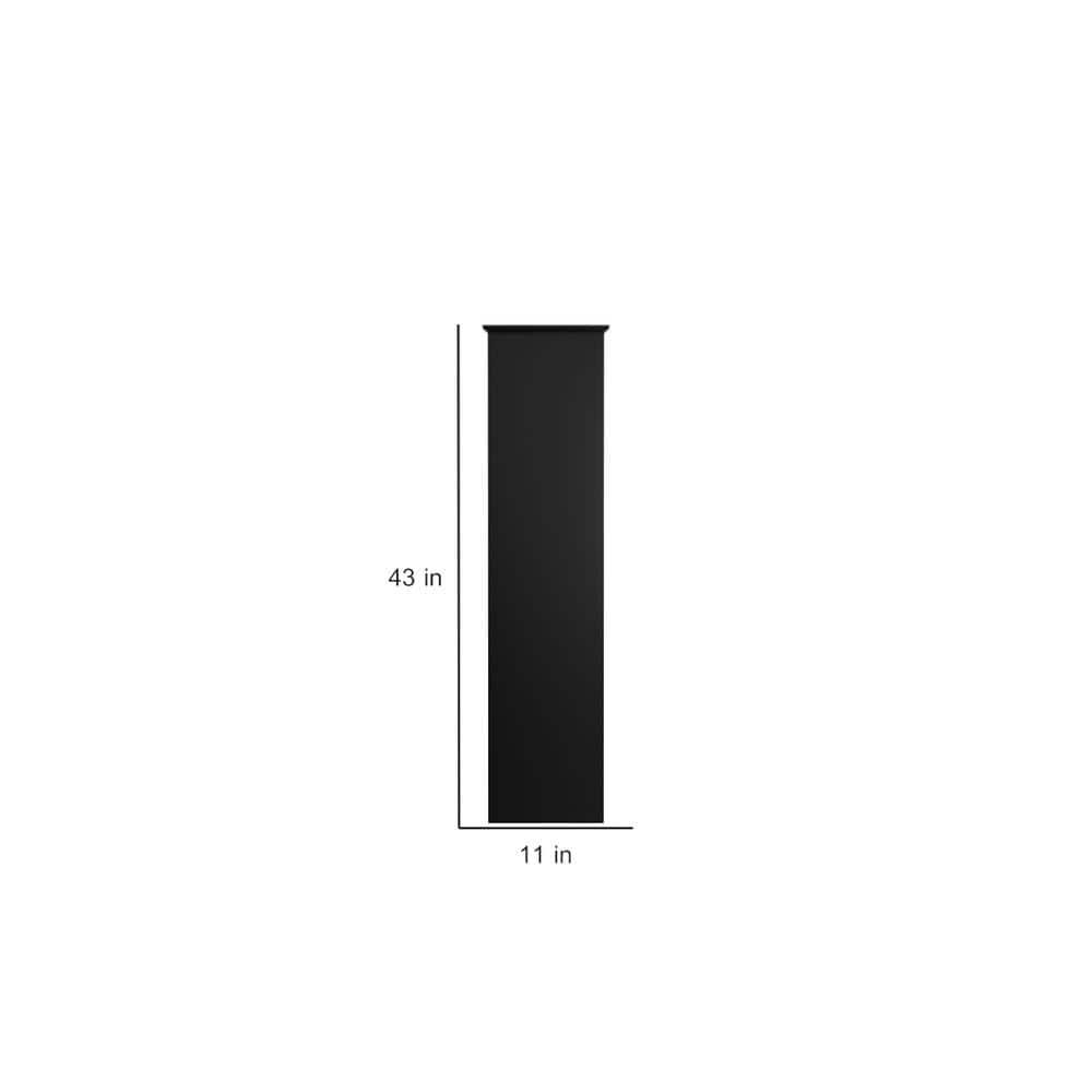 Prepac Freestanding Full/Queen Bookcase Headboard,  Black