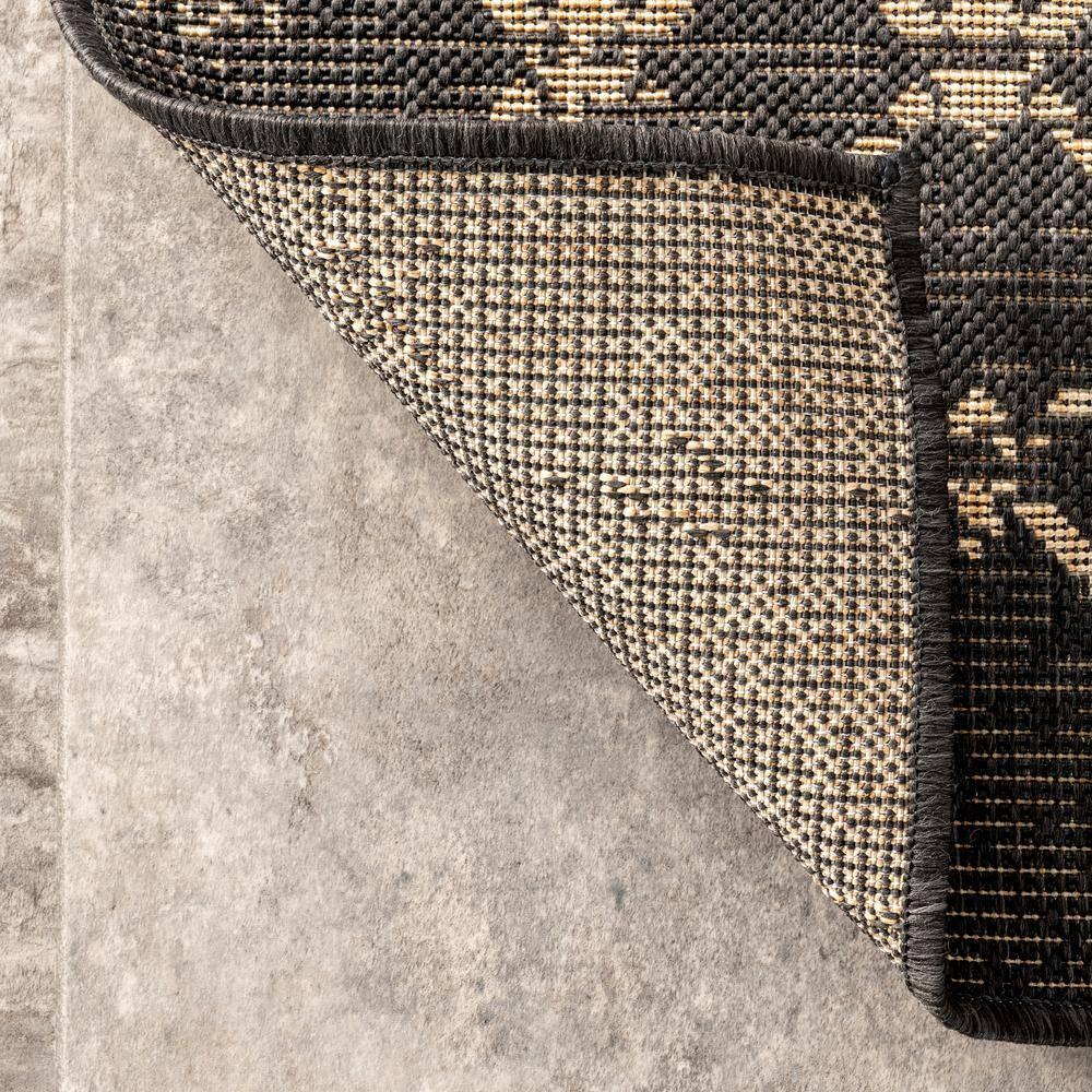 Nuloom Grayson Moroccan Trellis Indoor and Outdoor Area Rug, Gray, 6'7"x9'