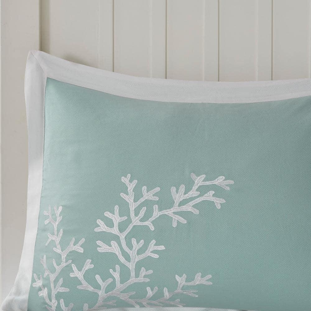 Harbor House Coastline Embroidered 100% Cotton 4 Piece Comforter Set