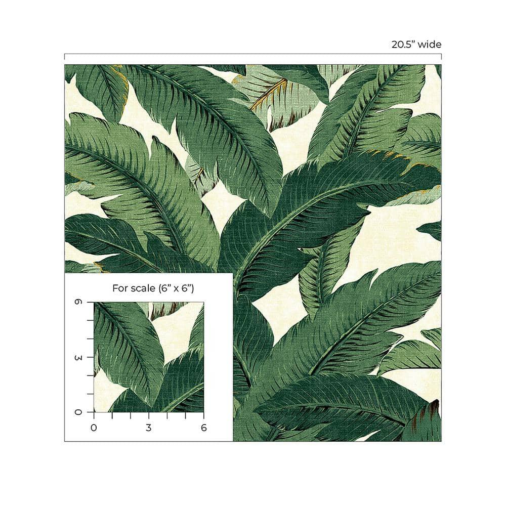 Tommy Bahama Swaying Palms 18' L x 20.5" W Peel & Stick Wallpaper Roll
