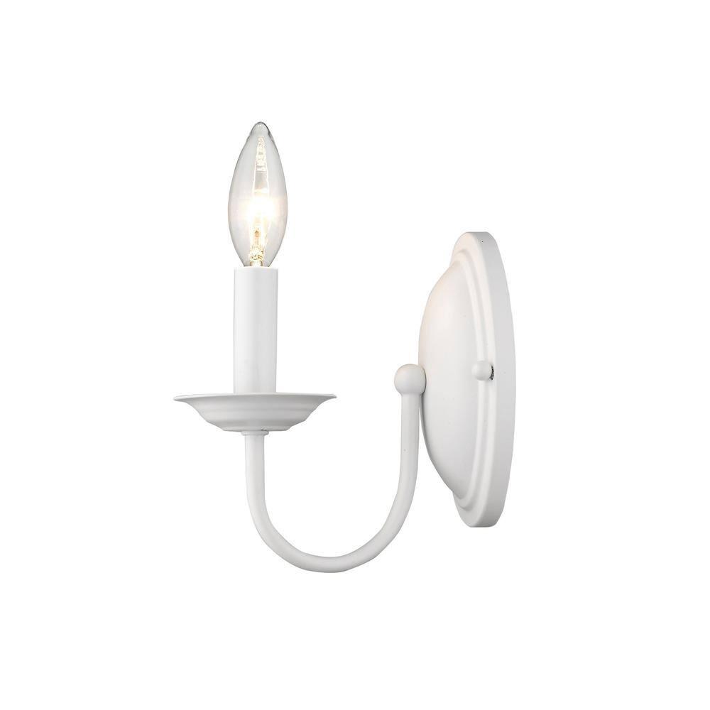 Livex Lighting Home Basics 1 - Light Wall Light in  White