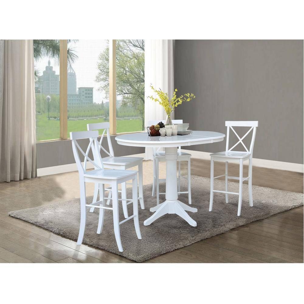 International Concepts X-Back Counter Height Stool - 24" Seat Height