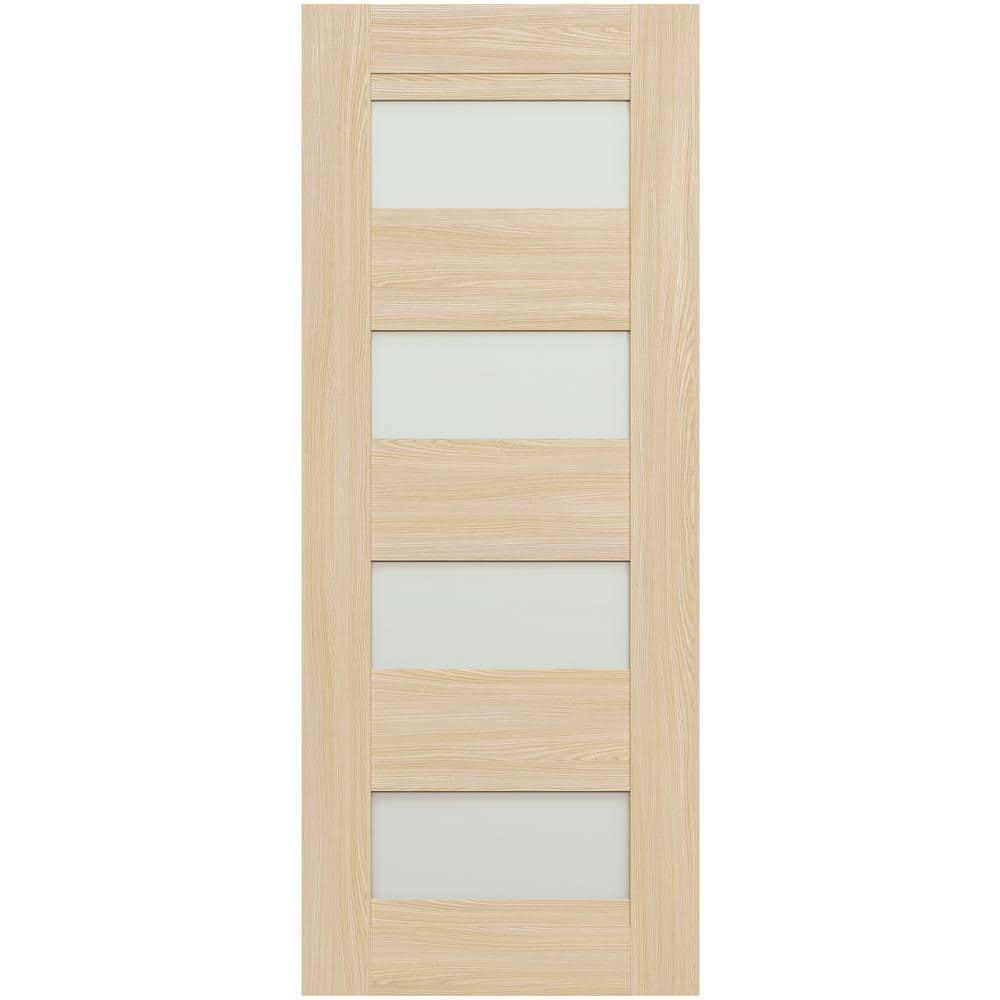 Belldinni Avon 07-08 Solid Manufactured Wood and Glass Standard Door Slab
