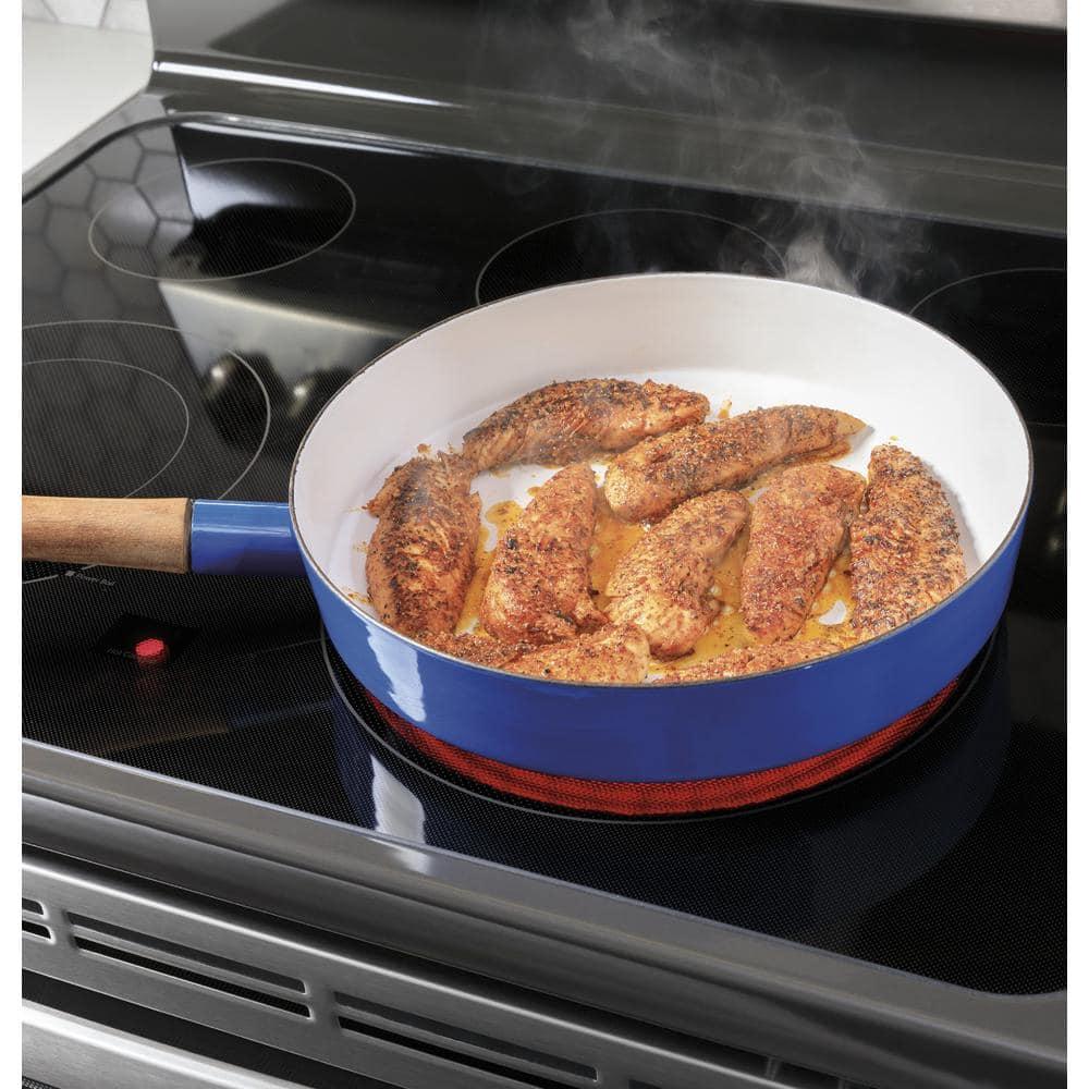 GE Appliances 30" 6.6 cu. ft. Freestanding Electric Range with 5 Elements and Convection Oven