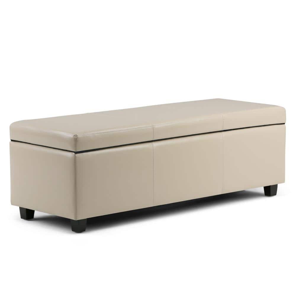 Simpli Home Avalon Large Storage Ottoman Bench
