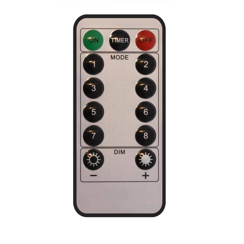 LumaBase Battery Operated Starburst Lights with Remote Control - Set of 2 (White)