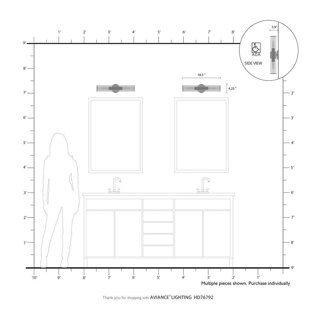Wade Logan® Birchfield Dimmable Vanity Light