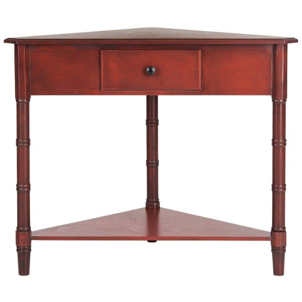 Gomez Corner Table - AMH5709E - red - Safavieh Couture