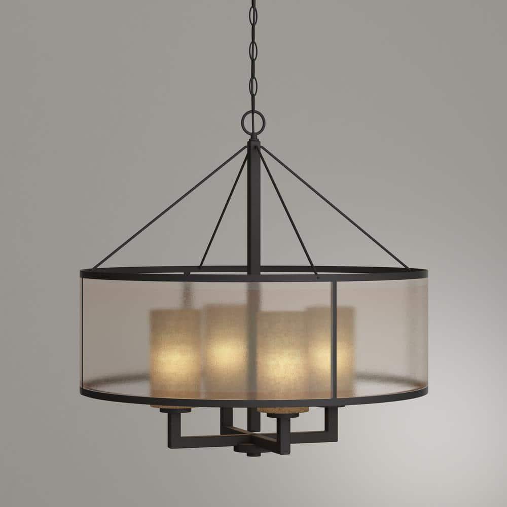 Elk Home Diffusion 4 - Light Chandelier in  Oil Rubbed Bronze