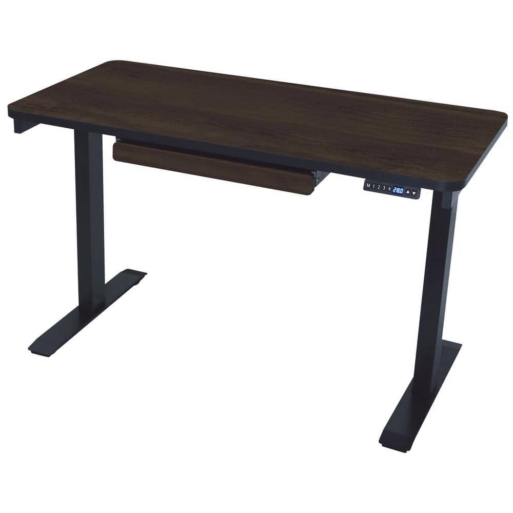 Motionwise  48 in.  Standing Desk with Adjustable Height Feature Walnut