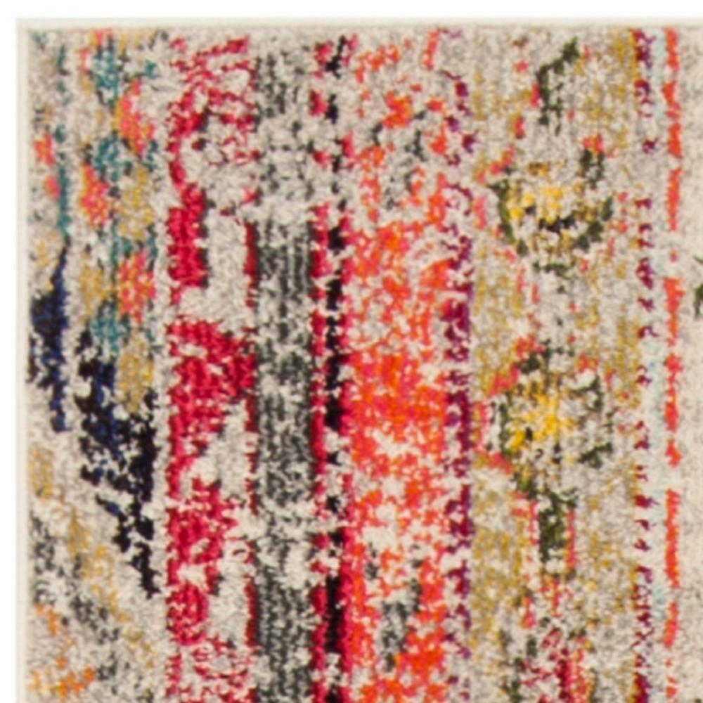 Monaco MNC222 Power Loomed Indoor Accent Rug - Light Grey/Multi - 2'2"x4' - Safavieh.