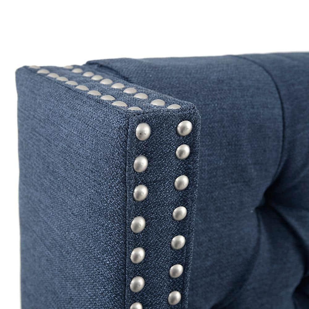 Madison Park Transitional Amelia Amelia Queen Headboard with Navy MP116-1142