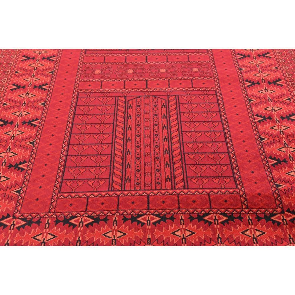 Tekke Roosevelt Red 5' 0 x 8' 0 Area Rug