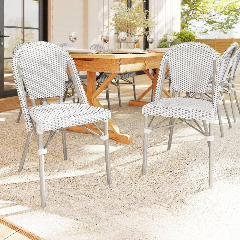 Martha Stewart Martha Stewart Lily Pond All-Weather Stackable Patio Bistro Dining Chair