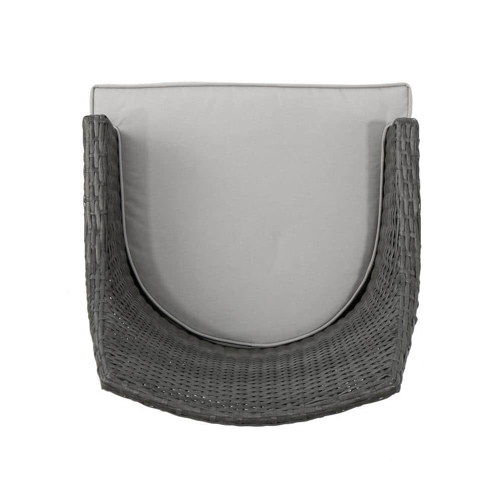 Outdoor Dining Chair Set Of 2, Outside Patio Tables, Powder Coated Iron Frame & PE Wicker For Deck Garden Lawn Backyard Porch Balcony Restaurant