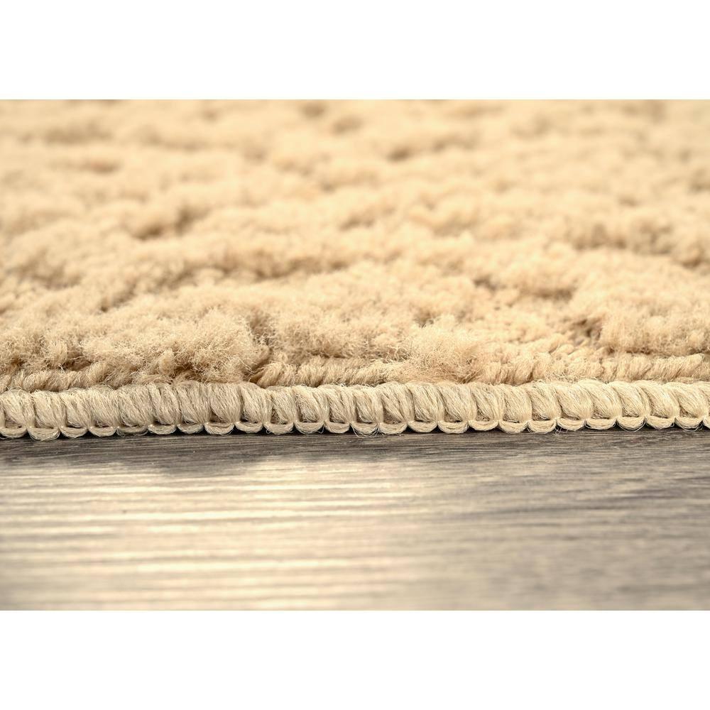 Garland Rug Ivy Polypropylene Indoor Rug Set, 3 Piece Set (5'x7', 3'x4', & 2'x5') Tan