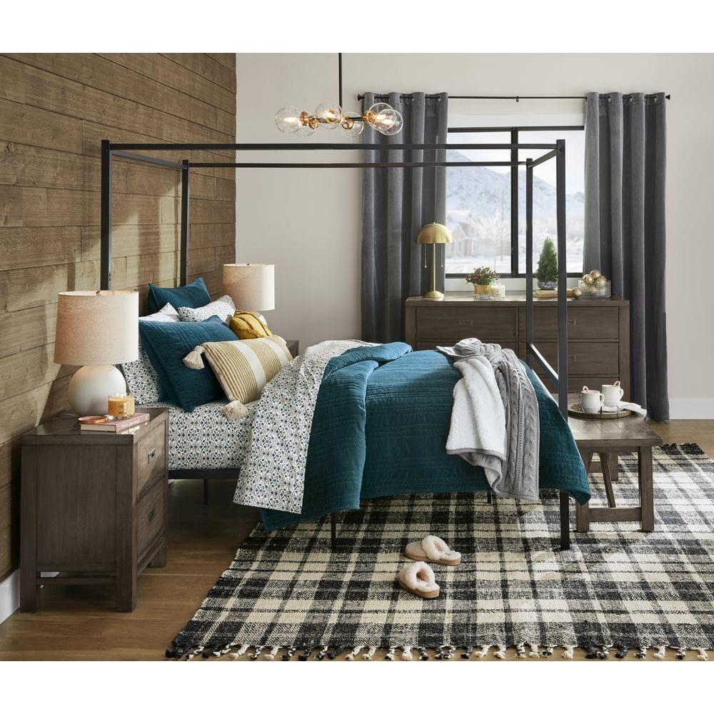 Set of 2 96"x54" Velvet Heavyweight Grommet Top Window Curtain Panel Gray: Light Filtering, Polyester, Exclusive Home