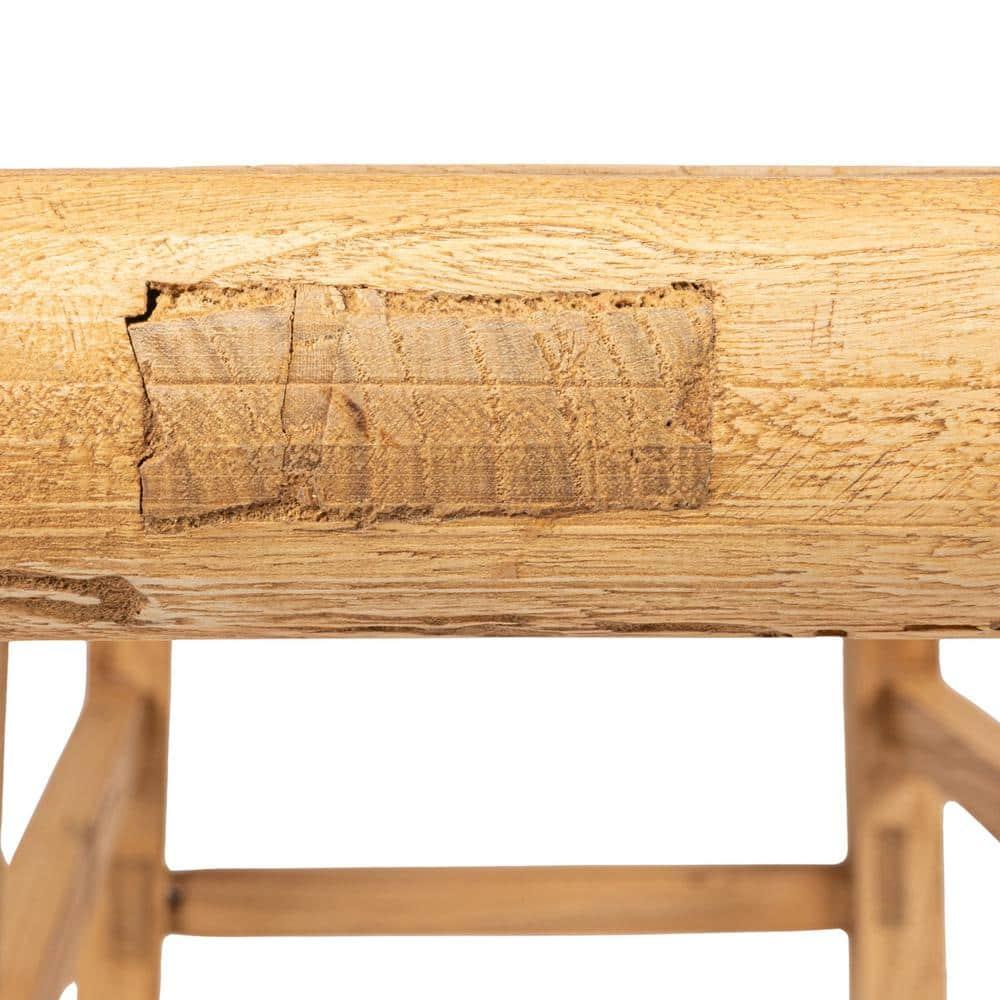 Storied Home Elm Wood Console Table Natural