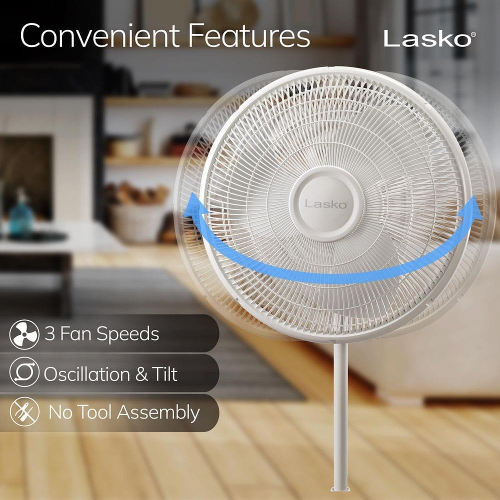 Lasko 16" Oscillating Standing Fan