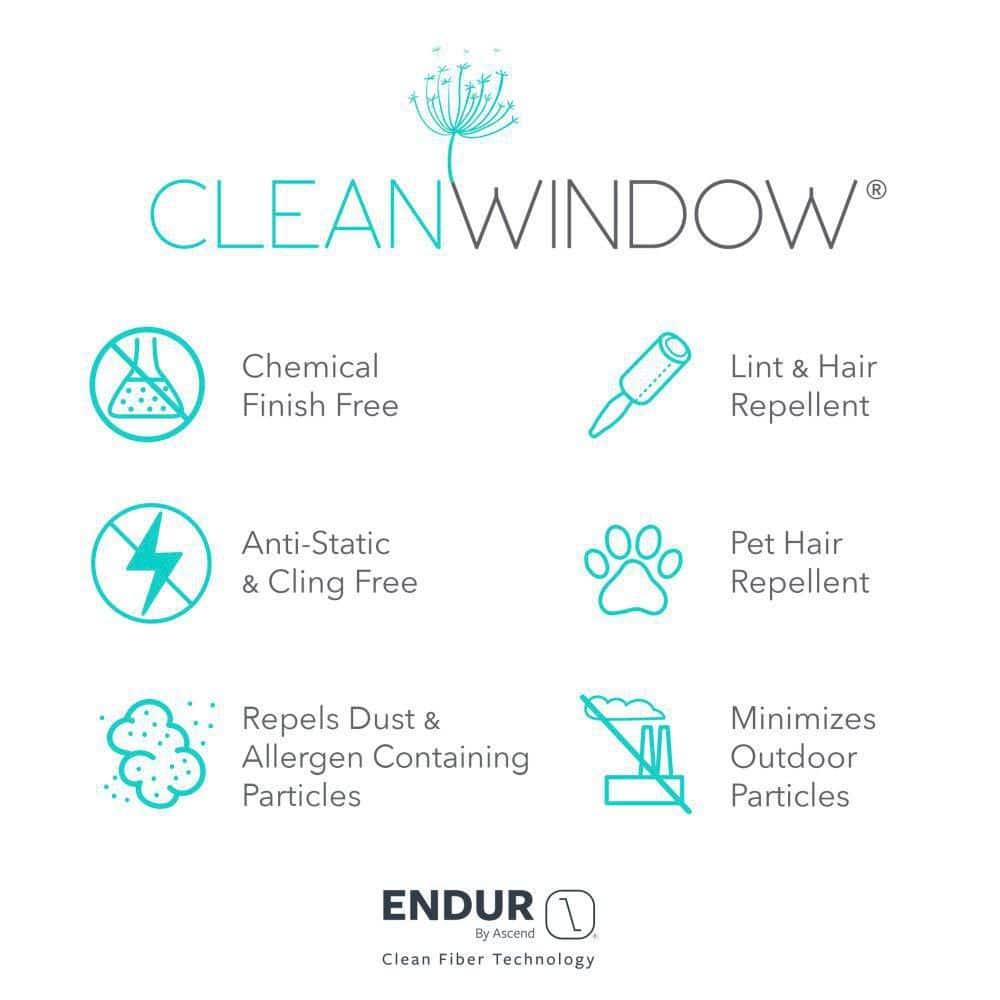 63"x52" Crushed Texture Anti-Dust Sheer Curtain Panel White - Clean Window: Modern Linen Slub Rod Pocket