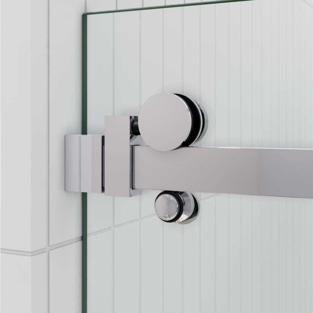 Astro 60 - 64 in. x 78 in. Fully Frameless Glass Sliding Shower Door