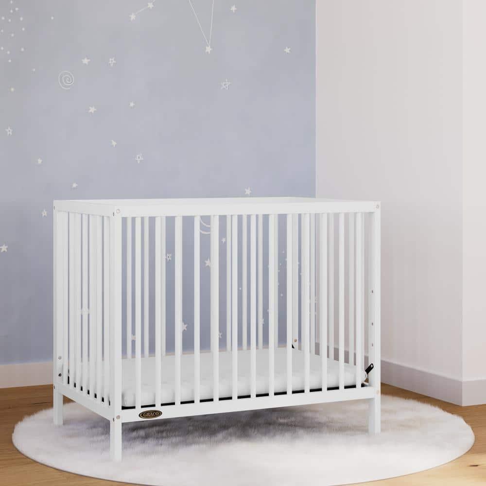Teddi 4-in-1 Mini Convertible Crib with Mattress