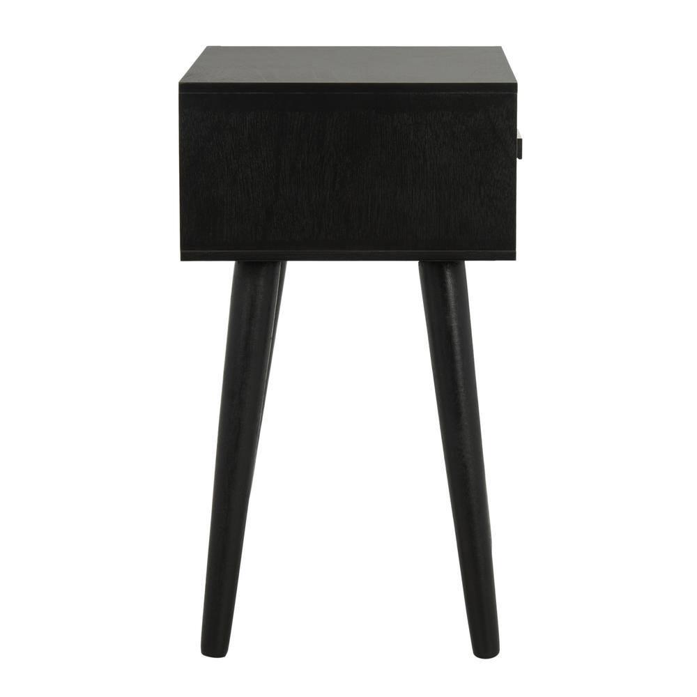 Lyle 1 Drawer Side Table - Black - Safavieh.