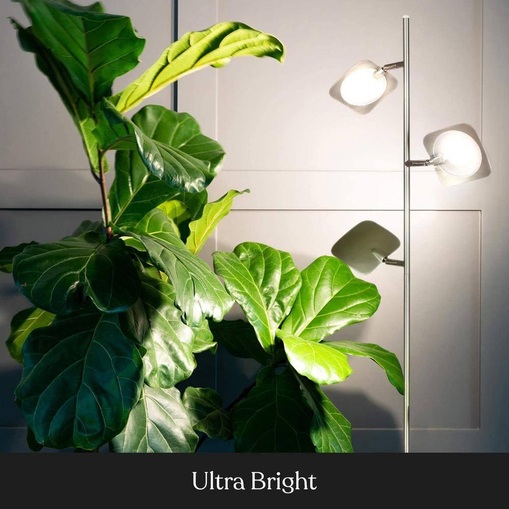 Brightech Tree Industrial LED 3-Way Dimming Floor Lamp with 3 Adjustable Spot Lights