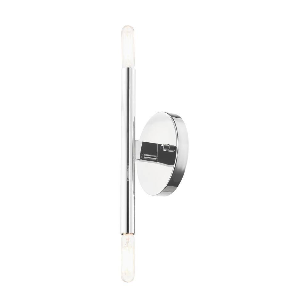 Livex Lighting Copenhagen 2 - Light Wall Light in  Polished Chrome