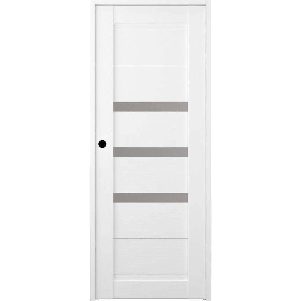 Belldinni Dora DIY-FRIENDLY Paneled Prefinished Wood and Glass Composite Single Prehung Door