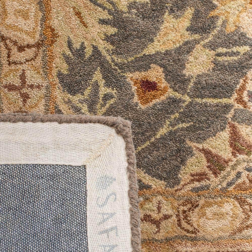 SAFAVIEH Anatolia Sophia Traditional Wool Area Rug, Blue/Brown, 9' x 12'