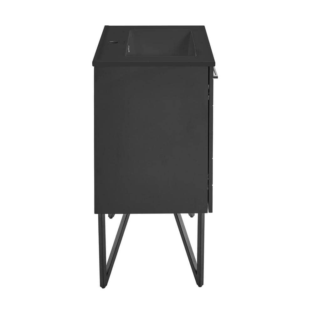 Annecy 24 In. Bathroom Vanity With Ceramic Sink Top