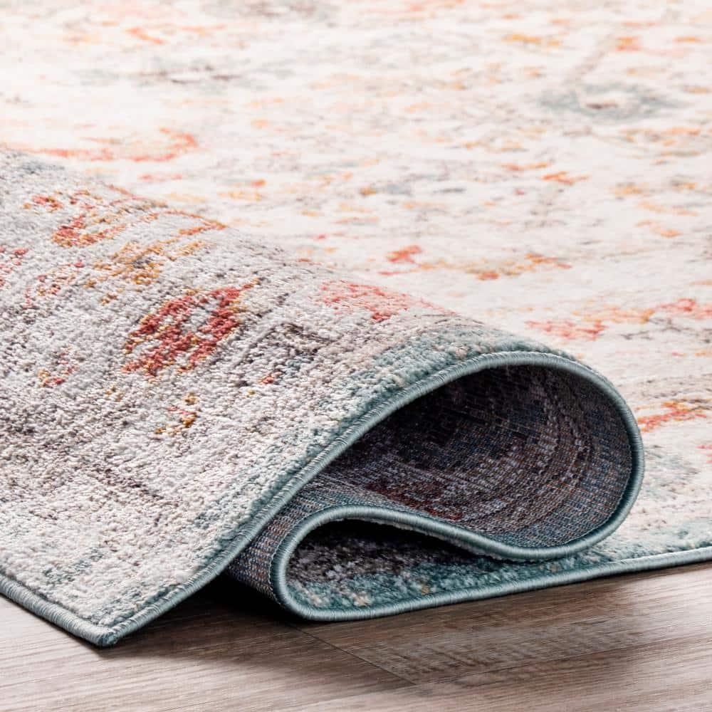 Nuloom Lenore Floral & Paisley 7x9 Indoor Area Rug for Living Room Bedroom Dining Room Kitchen, Beige/Multicolor